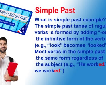 The simple past tense: Definition, structure and use