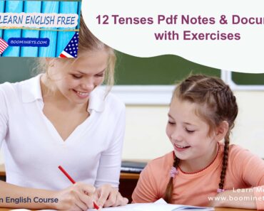 12 Tenses PDF Notes & Documents with Exercises
